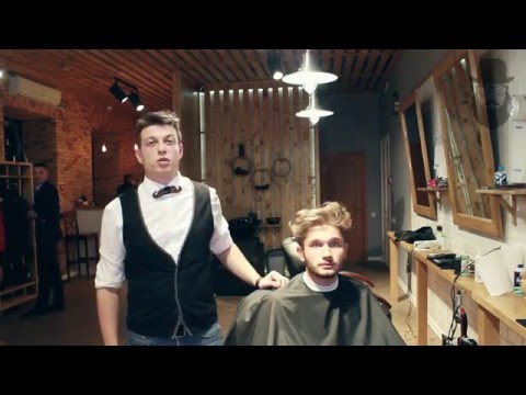 Barbershop GENTLEMEN’S CLUB — стрижка помпадур от барбера Николая