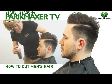 Мужская стрижка в стиле сайкобилли Men’s Hair Styles With Side Parting.  парикмахер тв parikmaxer.tv